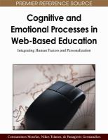 Cognitive and emotional processes in web-based education : integrating human factors and personalization /