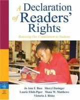 A declaration of readers' rights : renewing our commitment to students /