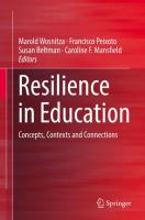 Resilience in Education Concepts, Contexts and Connections /