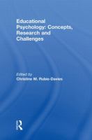 Educational psychology : concepts, research and challenges /