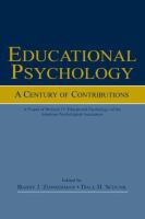 Educational psychology : a century of contributions /