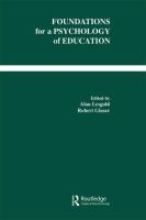 Foundations for a psychology of education /