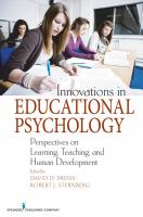 Innovations in educational psychology : perspectives on learning, teaching, and human development /