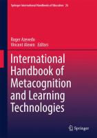 International handbook of metacognition and learning technologies /