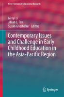 Contemporary issues and challenge in early childhood education in the Asia-Pacific region /