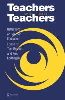 Teachers who teach teachers : reflections on teacher education /