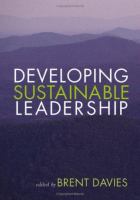 Developing sustainable leadership /