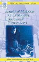 Empirical methods for evaluating educational interventions /