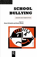 School bullying : insights and perspectives /