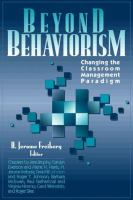 Beyond behaviorism : changing the classroom management paradigm /