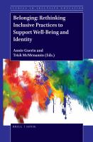 Belonging : rethinking inclusive practices to support well-being and identity /