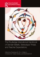 The Routledge international handbook of gender beliefs, stereotype threat, and teacher expectations /