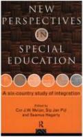 New perspectives in special education : a six-country study of integration /