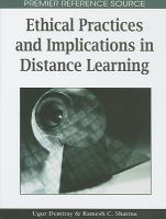 Ethical practices and implications in distance learning /