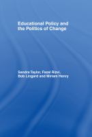 Educational policy and the politics of change /