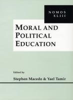 Moral and political education /
