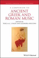 A companion to ancient Greek and Roman music /