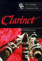 The Cambridge companion to the clarinet /