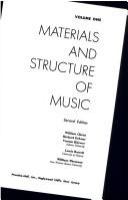 Materials and structure of music