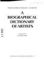 A Biographical dictionary of artists /
