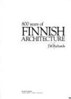 800 years of Finnish architecture /