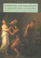 Femininity and masculinity in eighteenth-century art and culture /
