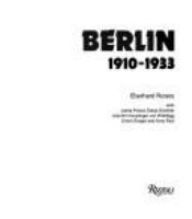 Berlin, 1910-1933 /