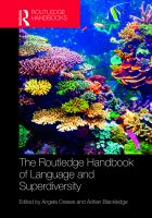The Routledge handbook of language and superdiversity : an interdisciplinary perspective /