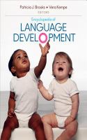 Encyclopedia of language development /