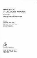 Handbook of discourse analysis /