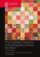 The Routledge handbook of sociolinguistics around the world /