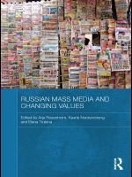 Russian mass media and changing values