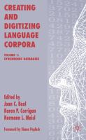 Creating and digitizing language corpora.