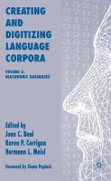 Creating and digitizing language corpora.