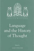 Language and the history of thought /