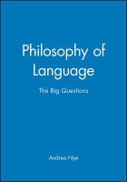 Philosophy of language : the big questions /