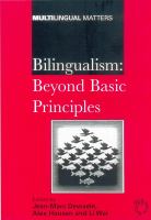 Bilingualism : beyond basic principles /