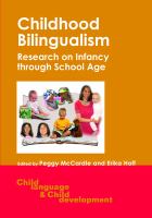 Childhood bilingualism : research on infancy through school age /