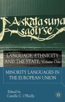 Language, ethnicity and the state /