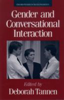 Gender and conversational interaction /