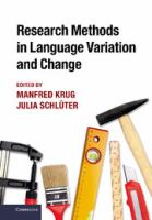 Research methods in language variation and change /