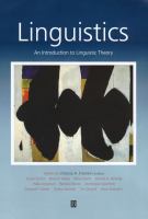 Linguistics : an introduction to linguistic theory /