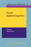 French applied linguistics /