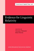 Evidence for linguistic relativity /