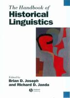 The handbook of historical linguistics /