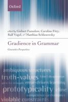 Gradience in grammar : generative perspectives /