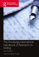 The Routledge international handbook of research on writing /