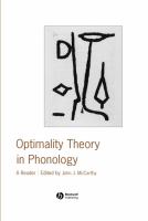 Optimality theory in phonology : a reader /