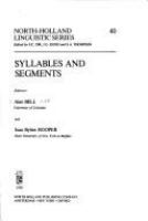Syllables and segments /