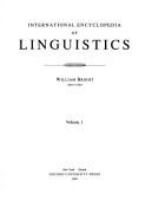 International encyclopedia of linguistics /